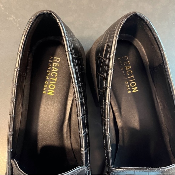 Reaction Kenneth Cole sz 8.5 Sienna lug sole loafer black - Picture 13 of 16